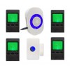 600 m drahtloser tragbarer Pager & batteriebetriebener Ruftaster