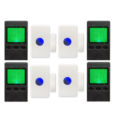 600 m drahtloser tragbarer Pager & batteriebetriebener Ruftaster