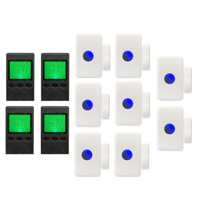 600 m drahtloser tragbarer Pager & batteriebetriebener Ruftaster