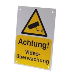 A5 Außen-CCTV-Überwachungs-Warnschild (in deutsch)
