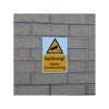 A5 Außen-CCTV-Überwachungs-Warnschild (in deutsch)
