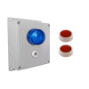 Wireless Lockdown Alarm Siren Control Panel with Adjustable Siren & Blue Flashing LED
