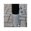 Schwarzer 120 P herausnehmbarer Park- und Sicherheitspfosten mit 'NO PARKING'-Aufschrift