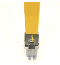 Schwarz-rot-gelber 100P herausnehmbarer Park- und Sicherheitspfosten (Reflexstreifen)