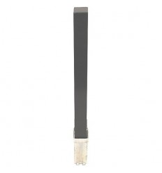 H/D schwarzer 100P herausnehmbarer Park- und Sicherheitspfosten & 2 Bodenhülsen