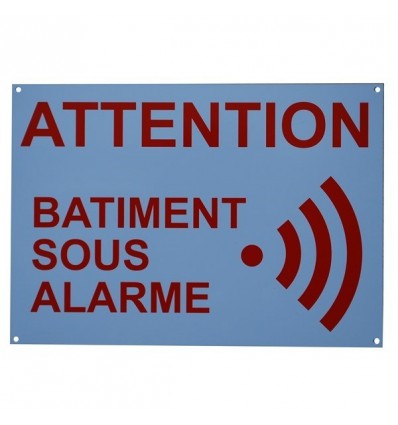 A4 Außen-Alarmwarnschild