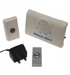 Funktürklingel mit großer Reichweite & Chrom-Klingelknopf