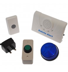 Funktürklingel mit großer Reichweite, belastbarem Klingelknopf & Stroboskop Blitzlicht