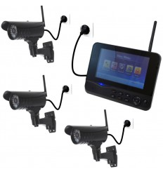 300 m drahtloses CCTV & 3 x Außenkamera mit 20 m Nachtsicht