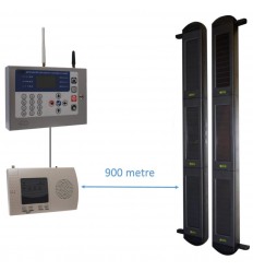 3B drahtloses System mit solarbetriebener Lichtschranke & KP GSM-Wählgerät